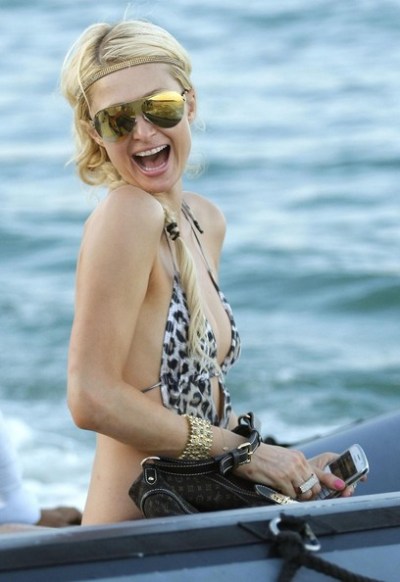 Beauty Indiana Hairstyle from Paris Hilton at Beach Club