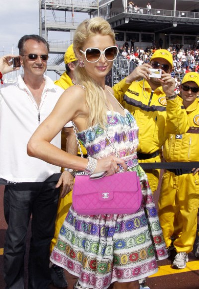 Long Bride Hairstyle from Paris Hilton at Monaco