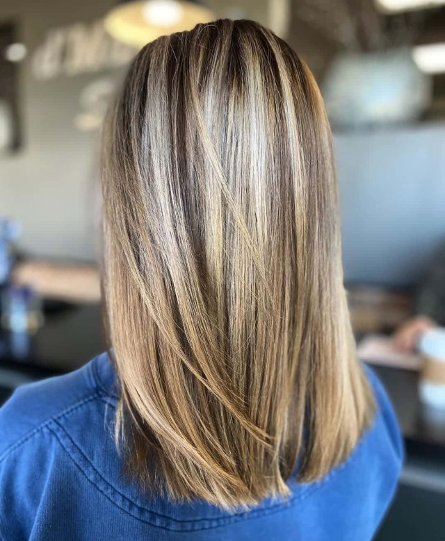 long straight hairstyle