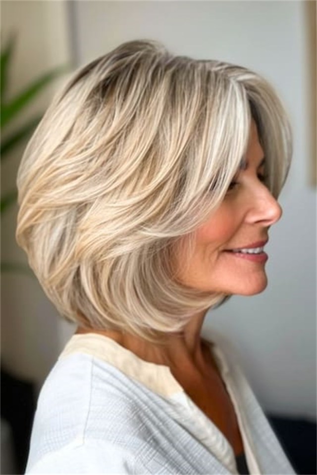 16 layered bob