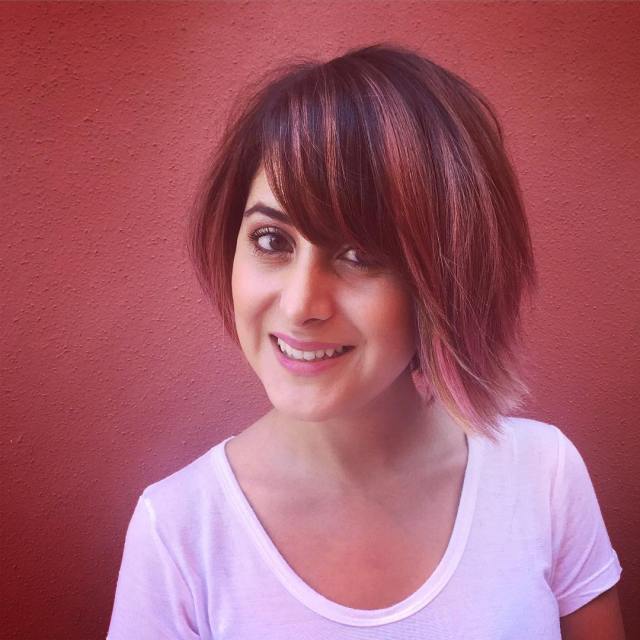 20 Hottest Short Hairstyles, Short Haircuts for Women short red hairstyle with bangs