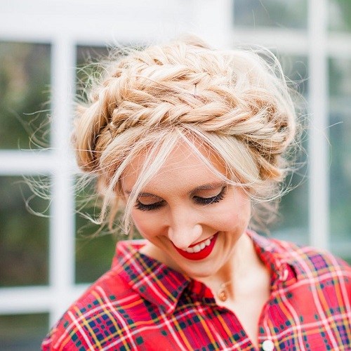 20 Lovely Milkmaid Braid Hairstyle Designs 20 Lovely Milkmaid Braid Hairstyle Designs