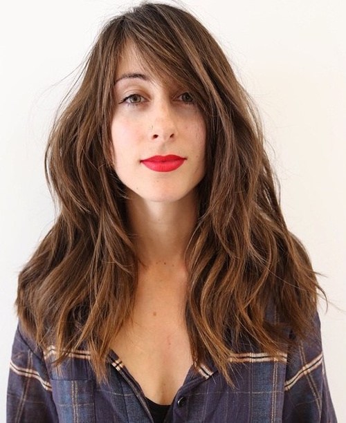 Cute, Effortless Long Hairstyles with Bangs and Layers