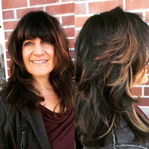 Cute, Effortless Long Hairstyles with Bangs and Layers