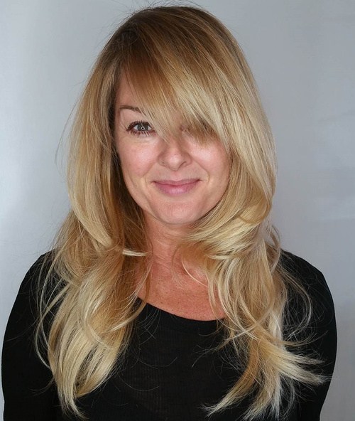 Cute, Effortless Long Hairstyles with Bangs and Layers
