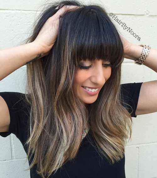 Cute, Effortless Long Hairstyles with Bangs and Layers