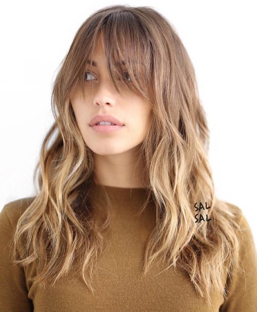 Cute, Effortless Long Hairstyles with Bangs and Layers