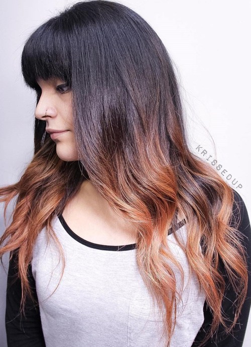 Cute, Effortless Long Hairstyles with Bangs and Layers