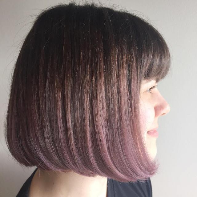 22 Amazing Blunt Bob Hairstyles You'd Love to Try This Year! straight blunt bob hairstyle with bangs