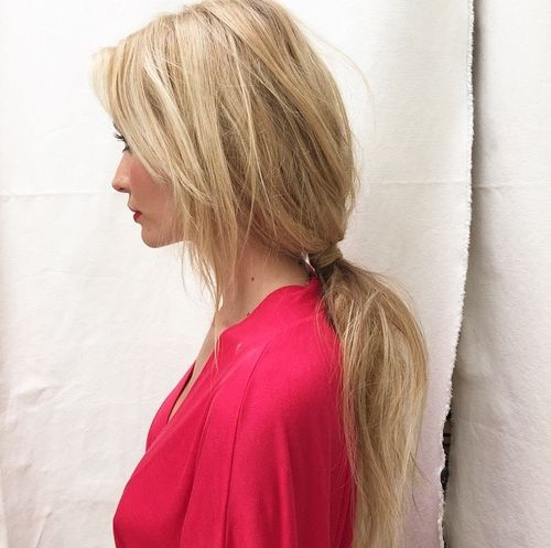 50  Pretty Easy Messy Ponytail Hairstyles You Can Try