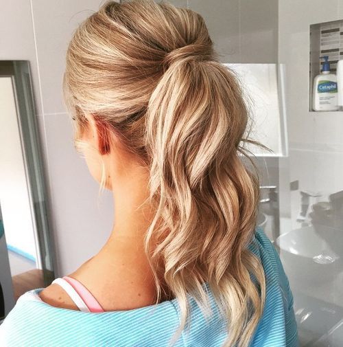 50  Pretty Easy Messy Ponytail Hairstyles You Can Try