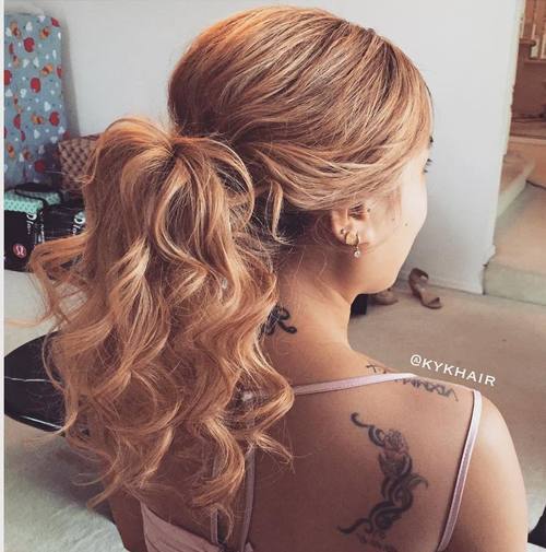 50  Pretty Easy Messy Ponytail Hairstyles You Can Try