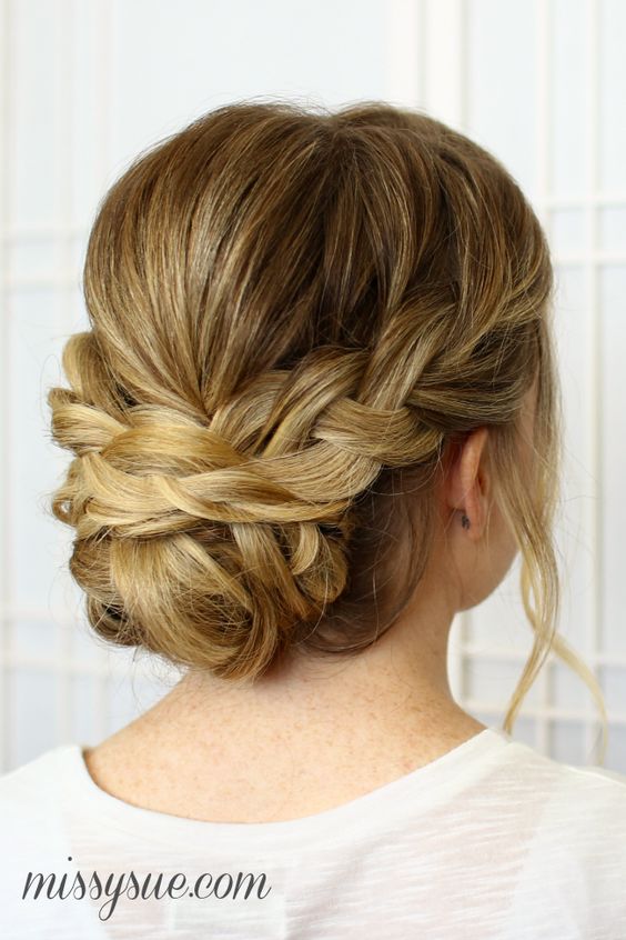 25 Chic Braided Updos for Medium Length Hair 25 Chic Braided Updos for Medium Length Hair