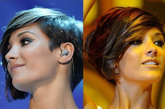 30 Short Hairstyles for Women: Frankie Sandford Asymmetrical Hair