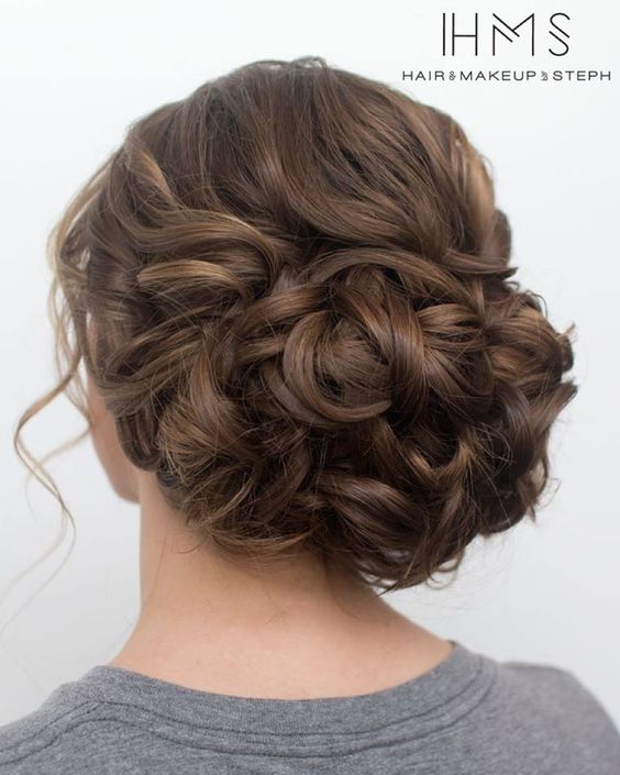 classic wedding updo:
