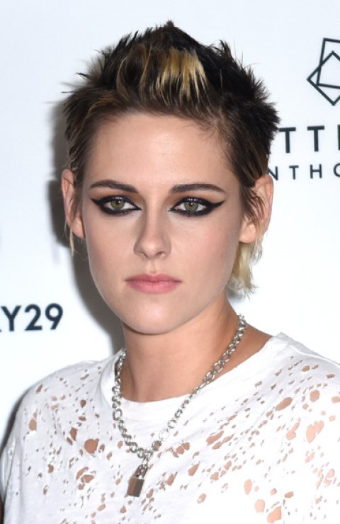80 Best Celebrity Short Hairstyles- Short Haircuts for Women Kristen Stewart Fauxhawk haircut for women