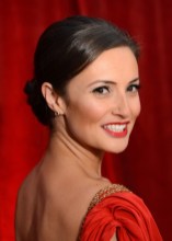 Alexis Peterman Classic Sleek Bun Updo with Bangs for Homecoming Alexis Peterman Classic Sleek Bun Updo for Homecoming 2013