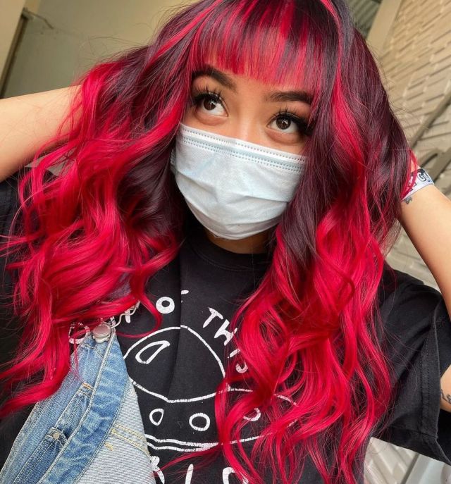 Apple Candy Red and Inky Magenta