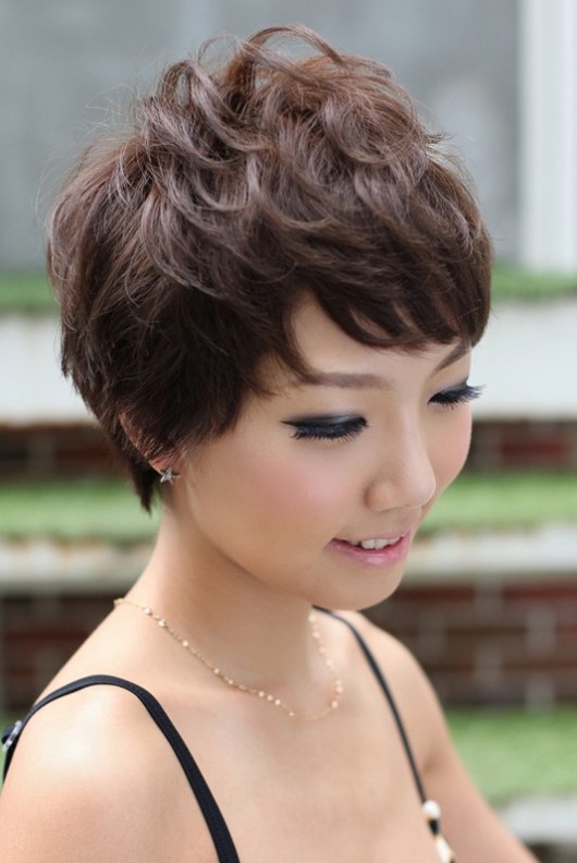 Cute Asian Pixie Haircut for Short Hair