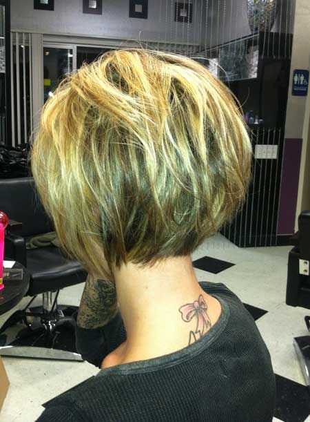 Back View of Cute Short Bob Haircut