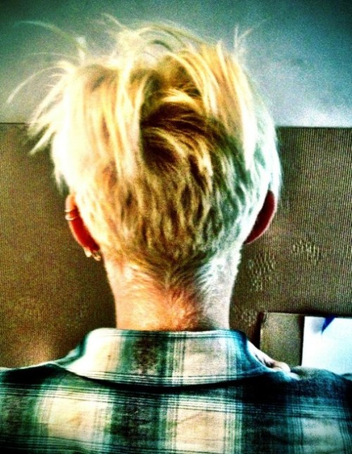 Back View of Miley Cyrus New Pixie Cut Back View of Miley Cyrus New Pixie Cut