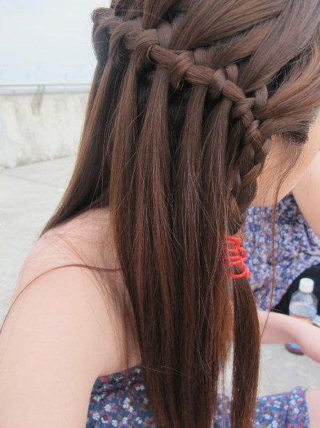 Beautiful Waterfall Braid Hairstyles for Women Beautiful Waterfall Braid Hairstyles 2013 - 2014