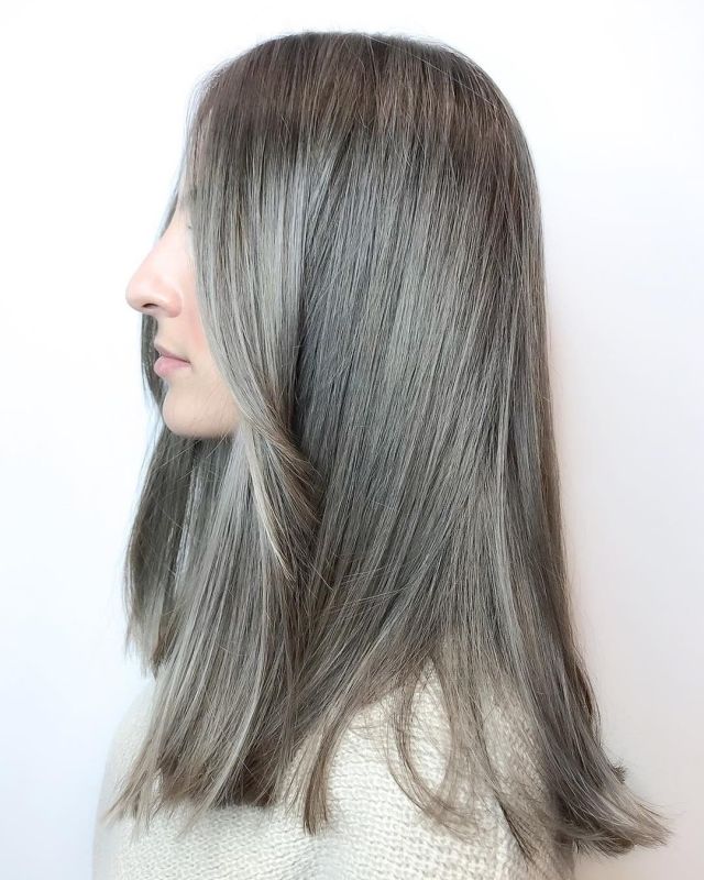 Beige Ash Gray Hair