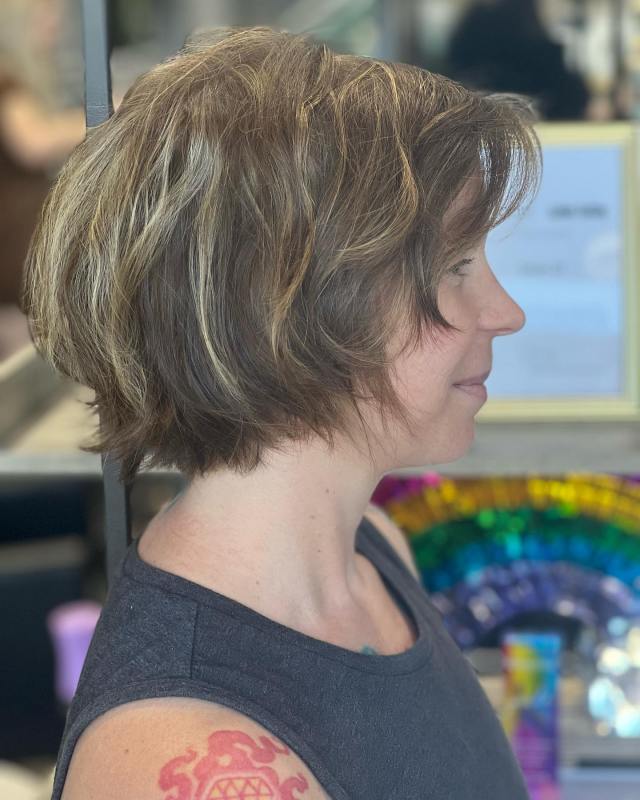 Highlighted Bixie Cut