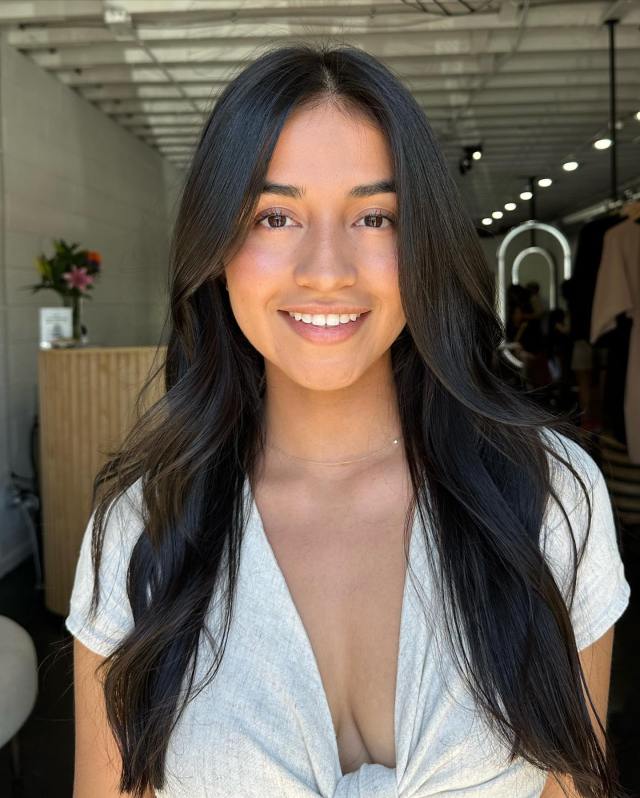 Black Long Sleek Hair