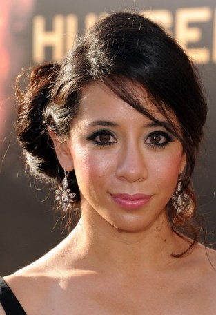 Tara Macken Black Side Loose Bun Updo with Curls for Party Tara Macken Black Side Loose Bun Updo with Curls