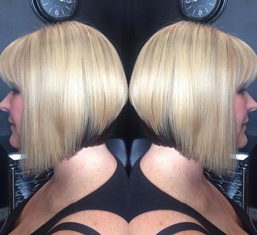 Blonde Graduated Short Bob