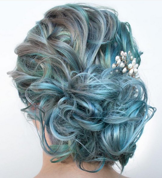 Blue Updo