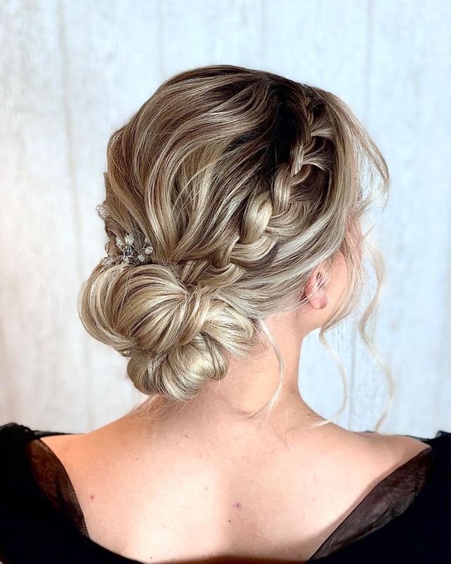 Boho Braided Bun for Girls