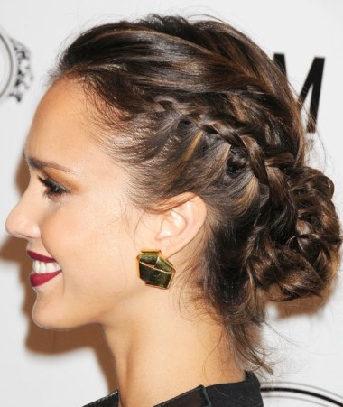 Braided Bun Updo Hairstyle Braided Bun Updo Hairstyle