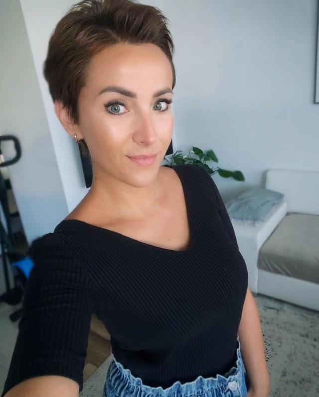 Brushed Back pixie cut