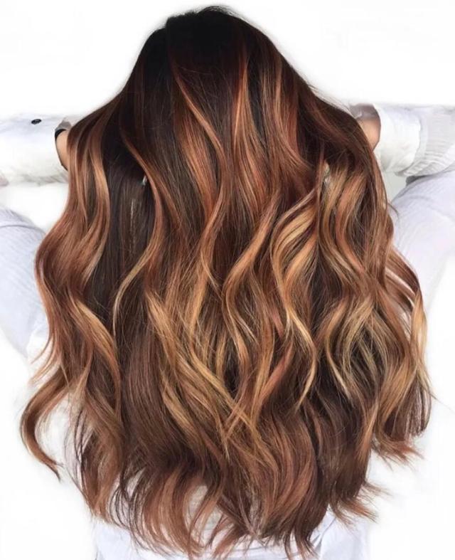 hair color ideas: Burnt Caramel hair color