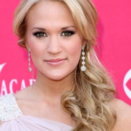 Carrie Underwood Low Side Ponytail Hairstyle