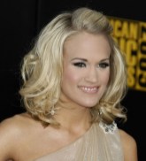 Carrie Underwood Stylish Wavy Hairstyle for Medium Hair Carrie Underwood Stylish Wavy Hairstyle for Medium Hair