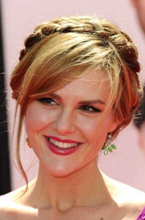 Celebrity Braided Updo with Side Swept Bangs Celebrity Braided Updo - Sara Rue Braided Updo
