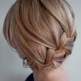 Classic French Braid Updo - Loose French Braid for Prom