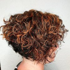 Curly Asymmetrical Bob Curly Asymmetrical Bob