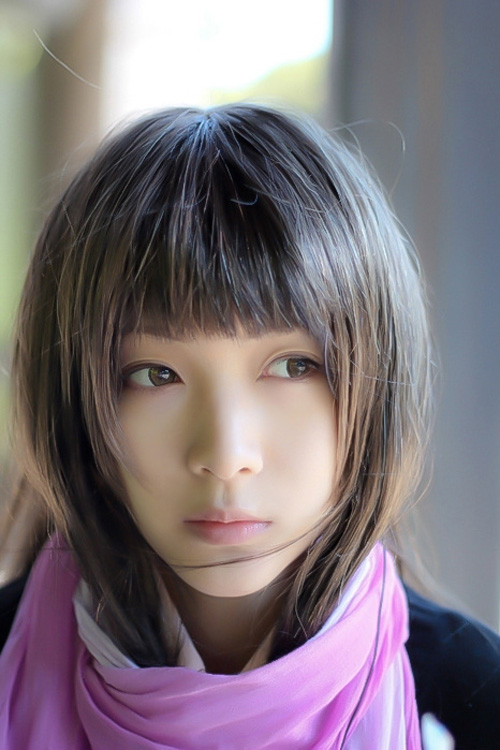 Cute Short Asian Bob Haircut with Blunt Bangs