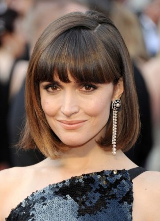 Cute short pageboy hairstyle from Rose Byrne Cute short pageboy hairstyle