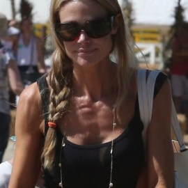 Denise Richards Side Braided Hairstyle