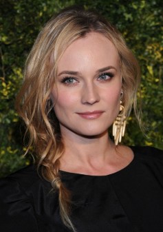 Diane Kruger Textured Side Braid for Long Hair Diane Kruger Textured Side Braid for Long Hair