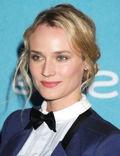 Diane Kruger Twisted Hairstyle Diane Kruger Twisted Hairstyle