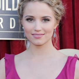 Dianna Agron Fishbone Braided Updo - Beautiful!