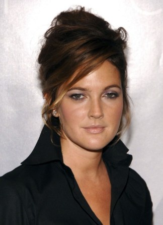Drew Barrymore French Twist Updo Haircut Drew Barrymore French Twist Updo Haircut
