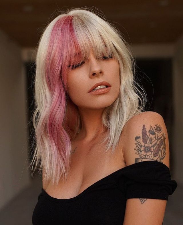 Dyed Bangs
