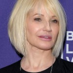 Ellen Barkin Short Straight Bob Hairstyle for Women Over 50